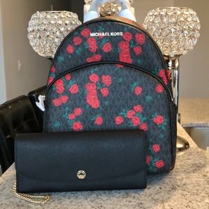 NWT MICHAEL KORS ABBY BACKPACK & WALLET